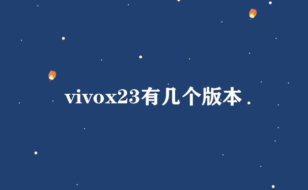 vivox23有几个版本