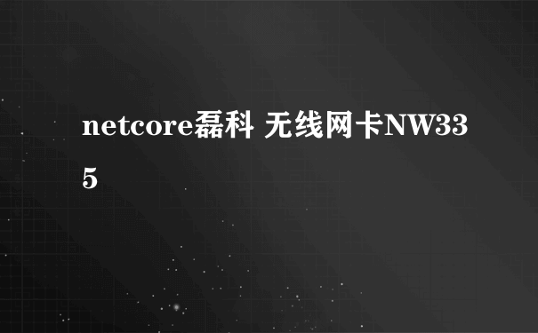 netcore磊科 无线网卡NW335