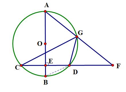 如图,AB是圆o的直径,弦CD⊥AB于点E,点G是弧AD上一点