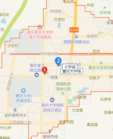 求一张重庆大学城的地图