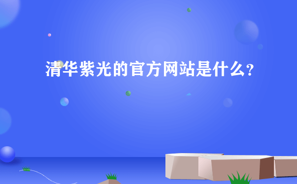 清华紫光的官方网站是什么？