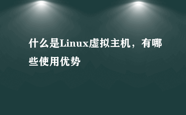 什么是Linux虚拟主机，有哪些使用优势