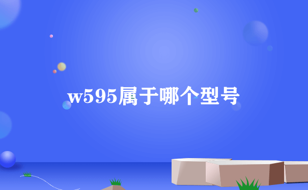 w595属于哪个型号