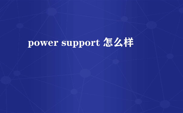 power support 怎么样
