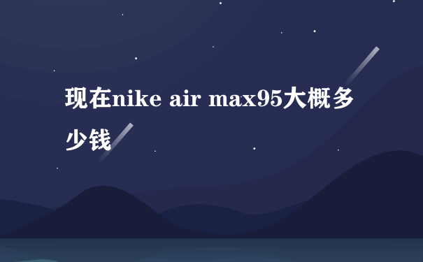 现在nike air max95大概多少钱