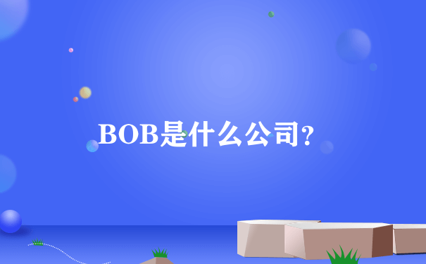 BOB是什么公司？