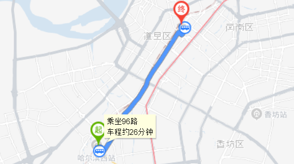 从哈尔滨西站到哈尔滨站打车要多长时间？多少钱？
