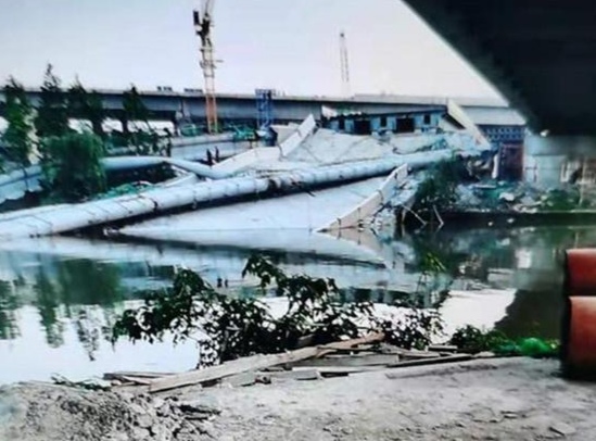 杭绍台高速城区段在建桥梁局部垮塌，造成了怎样伤害？
