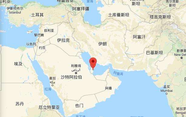 卡塔尔的地理位置在哪？