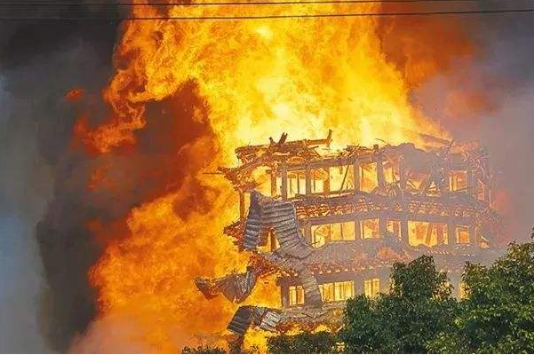 日本京都起火建筑将被拆除 ，中国哪些建筑被烧令人惋惜？