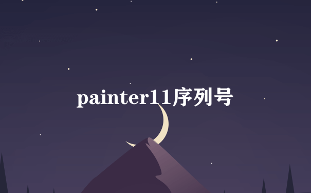painter11序列号
