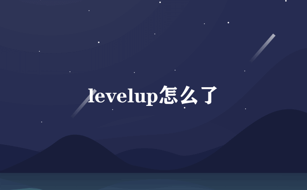 levelup怎么了