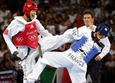 中国跆拳道队在奥运会比赛中至今为止共获得 多少枚金牌。