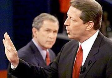 布什和戈尔竟选总统时得到的选票各是多少