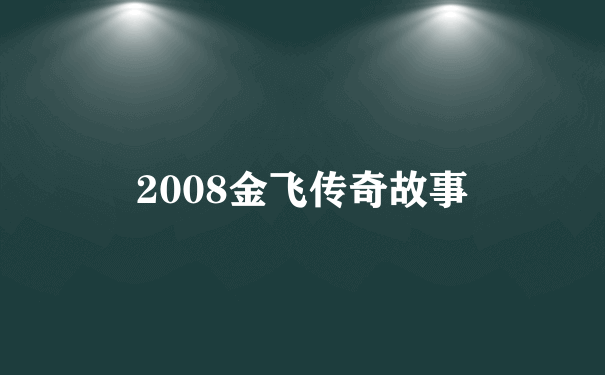 2008金飞传奇故事