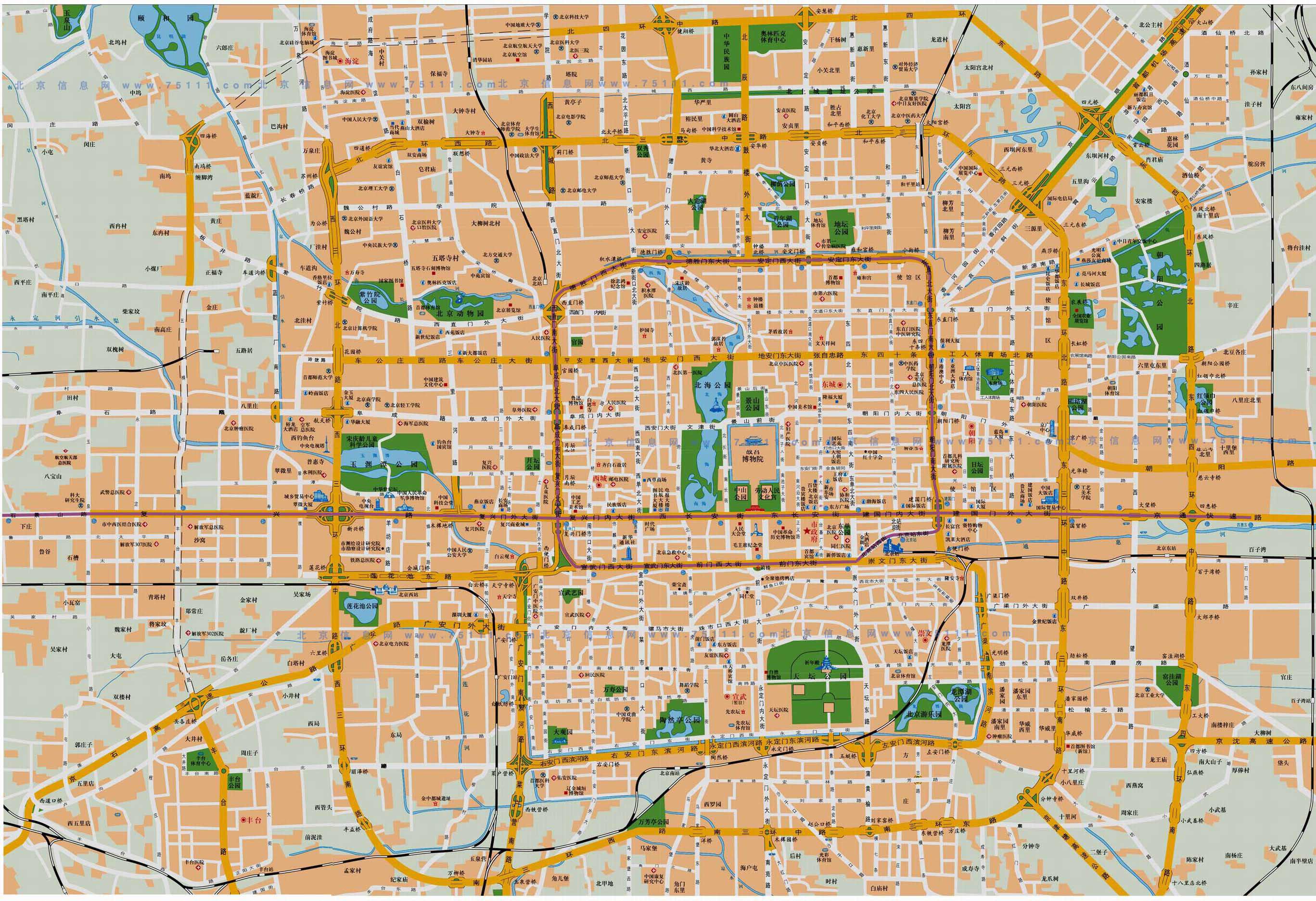 北京地图全图