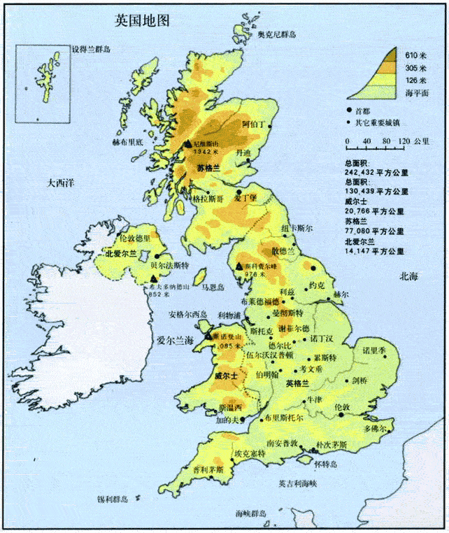 英格兰是一个岛么，还是只是大不列颠岛的一块地区。。