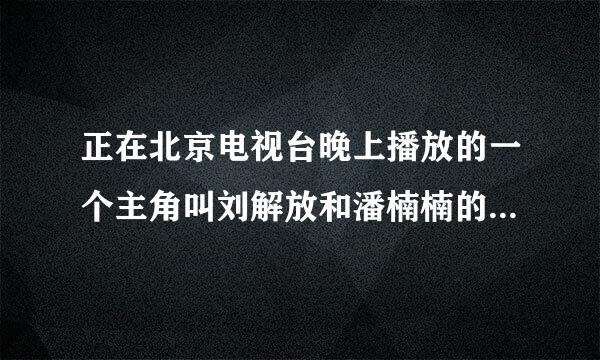 正在北京电视台晚上播放的一个主角叫刘解放和潘楠楠的是什么电视剧