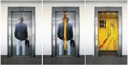 电梯门广告的广告特点