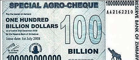 100万亿津巴布韦换算成人民币是多少