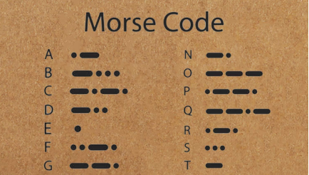 摩斯密码怎么用手指敲?