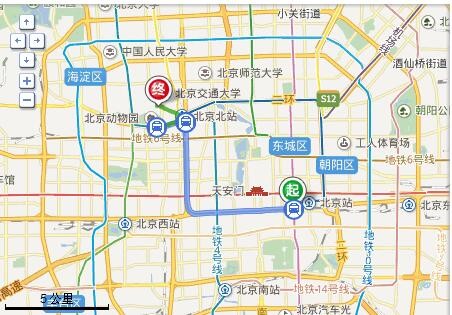同仁医院到北京海洋公园坐地铁怎么坐
