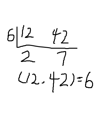 最大公因数和最小公倍数怎么求？列如8和9 12和42 18和36