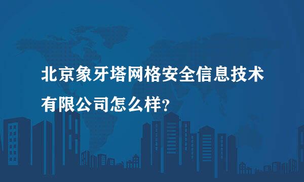 北京象牙塔网格安全信息技术有限公司怎么样？
