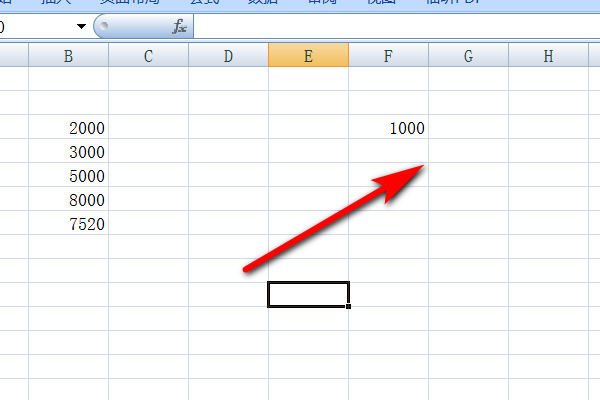Excel表格 想让某一列的数值全部除以1000该怎么办