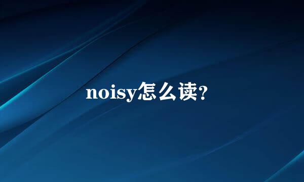 noisy怎么读？