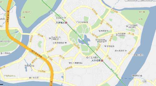 广州大学城地图