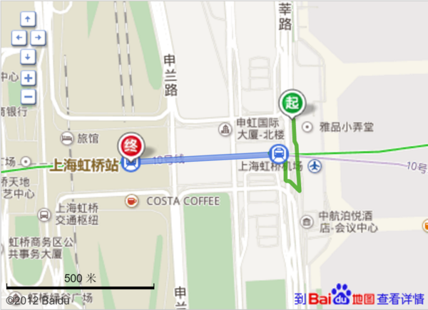 上海虹桥机场到虹来自桥火车站有多远