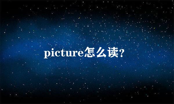 picture怎么读？