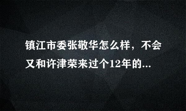镇江市委张敬华怎么样，不会又和许津荣来过个12年的场子吧，希望徐州网友给个很好的回答！！