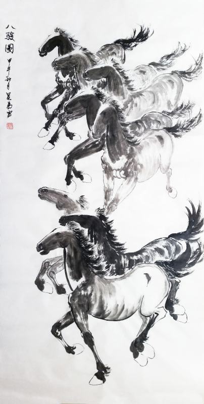 中国十大名画最举左取星买善攻肥擅长画马的是谁?