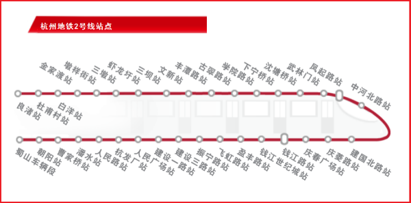 杭州2号线来自地铁所有站点有哪些？