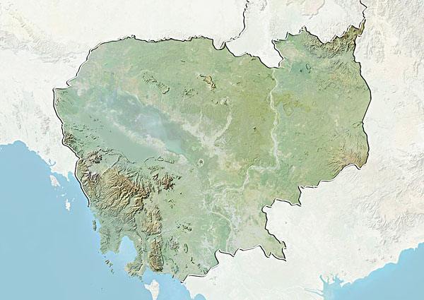 柬埔寨在地图那个位置